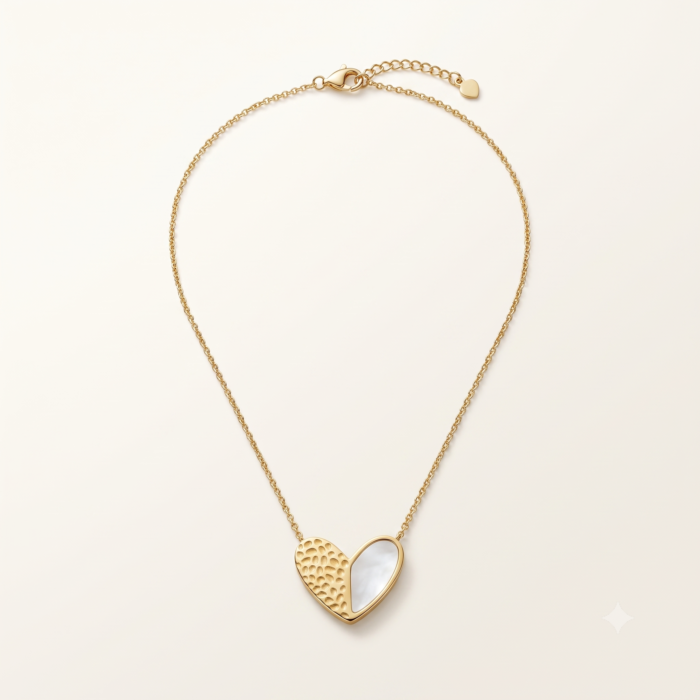 Golden Heart Pendant Necklace